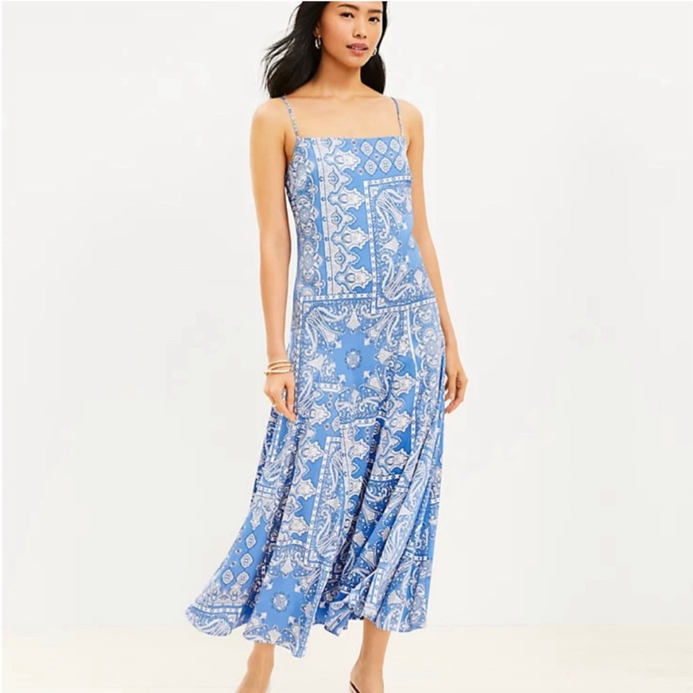 LOFT Bandana Print Dress
